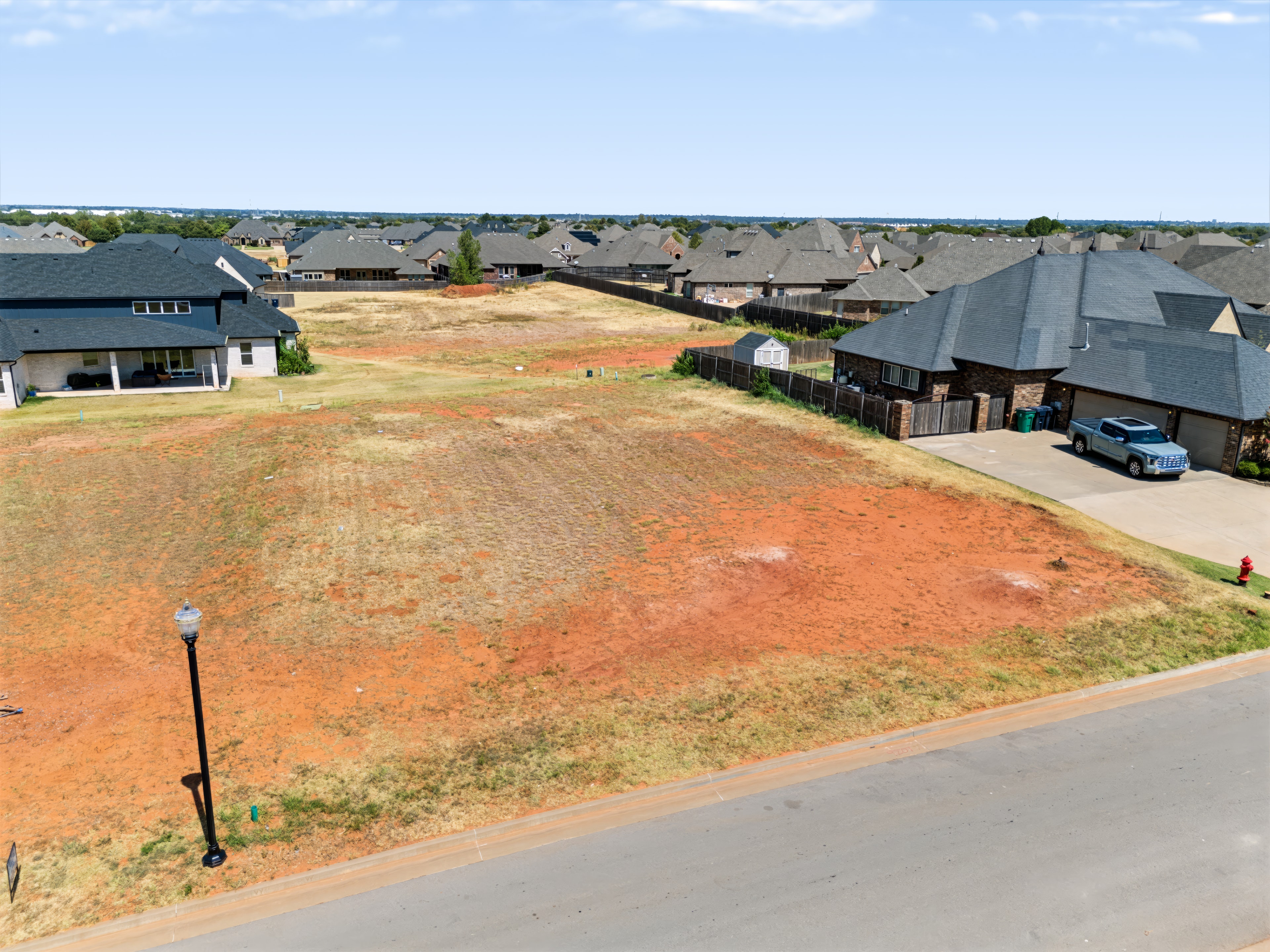 Aerial view of vacant lot at 9201 SW 34th St